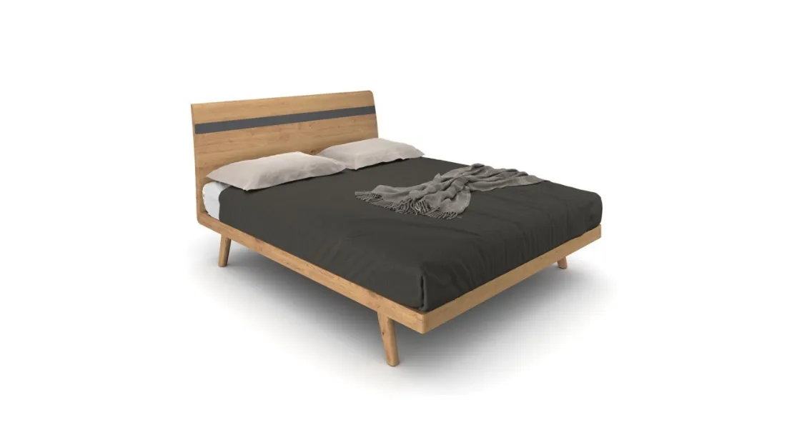 Letto Berlino in legno di rovere di Le Fablier