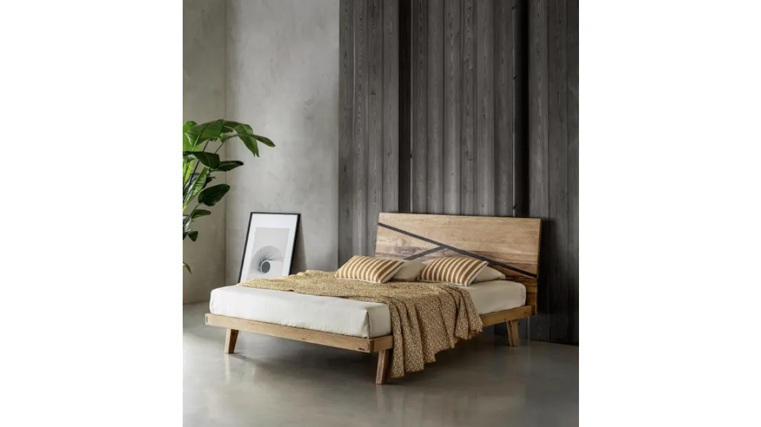 Letto Madeira in rovere nodato di Le Fablier