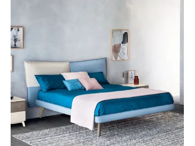 Letto moderno Menta in pelle di Le Fablier