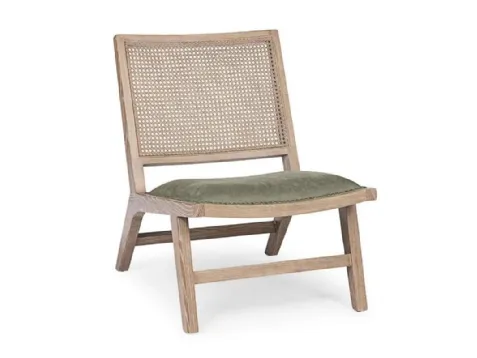 Poltroncina in legno e rattan Cortilia di Bizzotto