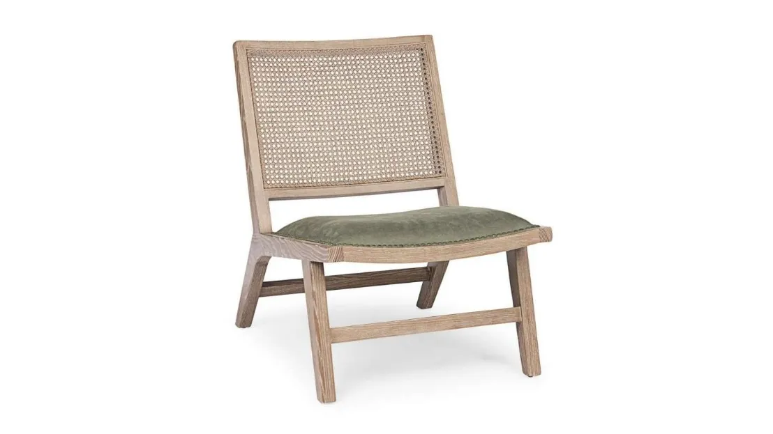 Poltroncina in legno e rattan Cortilia di Bizzotto